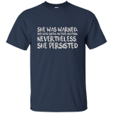 She Was Warned. Nevertheless, She Persisted Shirt_Black