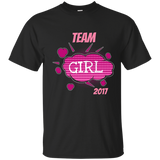 Team Girl Baby Shower Gender Reveal Party Cute Pink Gift_Navy