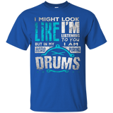 In My Head I'm Playing My Drums T Shirt Gift For Drummers