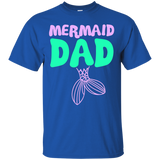 Mermaid Dad T-Shirt_Black