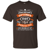 Legends Were Born In September 1980 - 37th Birthday T-shirt