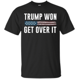 Trump Won - Get Over It - T-shirt_black=