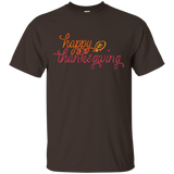 Happy Thanksgiving Leaf T-shirt_black