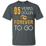 05 Years Down, Forever To Go Couple Anniversary T-shirt_black