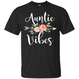 Auntie Vibes Cute Aunt Life Shirt_black=