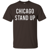 Chicago Stand Up Chi-town Fan Love City Baseball T Shirt_black