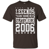 Legends Born In September 2006 Birthday Gift 11 Years Old_black=