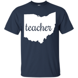 Ohio Teacher Home Pride Back to School T-Shirt_Black