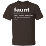 Womens Cool Faunt Definition T-Shirt Faunt Shirt Funny Aunt gift_Black