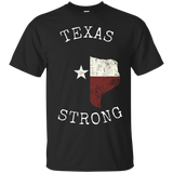 Texas Strong Support for Texas Hurricane Harvey T-Shirt_Black