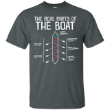 The Real Parts Of The Boat - Funny Rowing T Shirt_Black