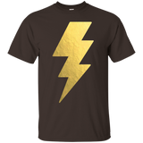 Lightning Bolt T-shirt Gold Casual Unisex Printed Tees Tops