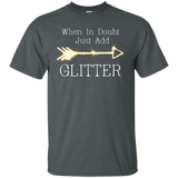 When In Doubt, Just Add Glitter Tee Shirt_Black