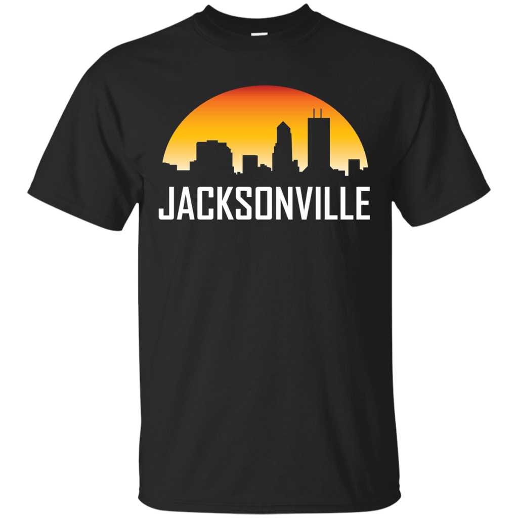 Jacksonville Florida Sunset Skyline Silhouette