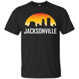 Jacksonville Florida Sunset Skyline Silhouette