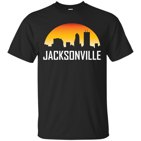 Jacksonville Florida Sunset Skyline Silhouette