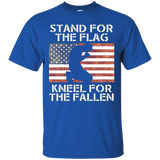 Stand For Flag Kneel For Fallen Veteran T-shirt_black=