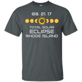 RHODE ISLAND Solar Eclipse Souvenir Gift T Shirt_Black