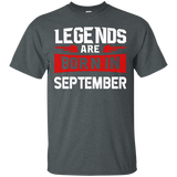 Legends Are Born In September T-shirt - Birthday Tshirt