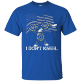 I Don't Kneel American Flag Dab Fidget Spinner Shirt_black