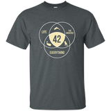 the answer to life universe and everything t-shirt_Black