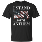 I Stand For The Anthem American Flag Shirts_black