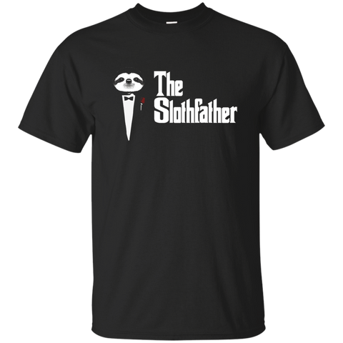 The Sloth Father T-Shirt_Black