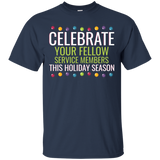 Celebrate Your Service Members This Holiday Season T-shirt_black