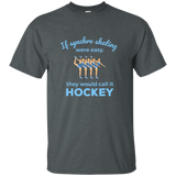 Synchronized Ice Skating Gifts T-Shirt - If Synchro Easy_Black