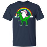 Party Dinosaur T-Rex with an Unicorn Shirt_Black