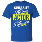 Guitarist By Passion Actor By Profession T Shirt_black