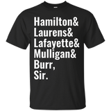 Laurens Lafayette Mulligan Hamilton Burr Shirt