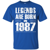 Legends Are Born In 1987 Shirt Funny 30th Birthday Gift Tee
