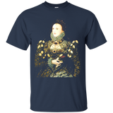 Queen Elizabeth I English Tudor Face Portrait T-Shirt_Black