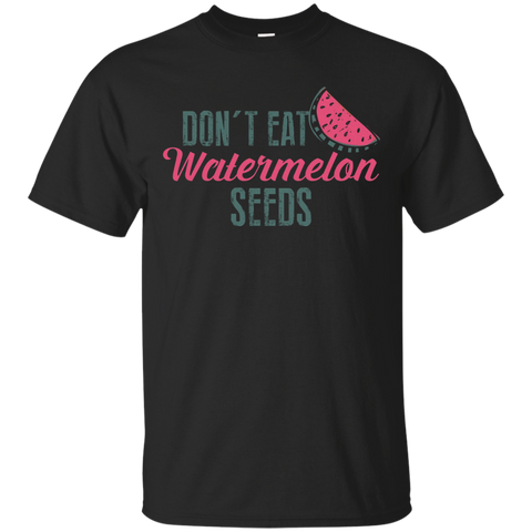 Womens Don't Eat Watermelon Seeds Funny Maternity Gift Shirt_Black