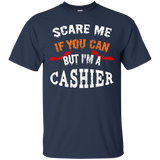 Scare Me If You Can But I'm A Cashier Halloween T-Shirt_Black