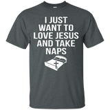 Love Jesus And Take Naps Sleep Lover Christian Religion T_black=