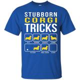 Stubborn Corgi Tricks Funny T-Shirt_Black