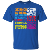 Science Is Real Black Lives Matters Human Rights LGTB TShirt_Black
