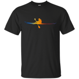 Love Kayak Shiluette Canoeist T-shirt Kayaker Paddler Tee