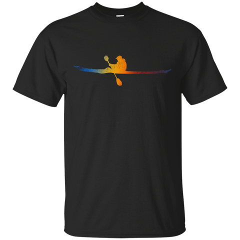 Love Kayak Shiluette Canoeist T-shirt Kayaker Paddler Tee