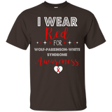 I Wear Red For Wolff-parkinson-white Syndrome Awareness Tee_black=