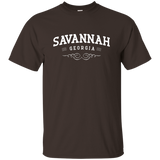 Savannah Georgia State City T-Shirt_Black
