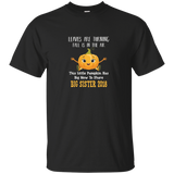 Big Sister 2018 Pregnancy Announcement Halloween T-shirt_black=