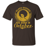 Womens Black Queens Are Born In October - Birthday Queens_Black