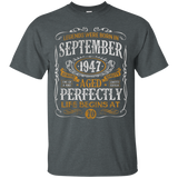 Legends Were Born In September 1947, 70th Birthday Gift Tee