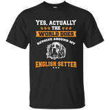 The World Arounds My English Setter T-Shirt_Black