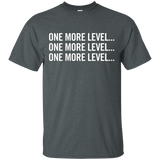 One More Level Gamer T-Shirt Funny Gaming Geek Tee_Black