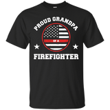 Mens Proud Grandpa Of A Firefighter T-shirt_black=