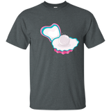 Cute Modern & Unique Ocean Oyster Pearl Art T-shirt & Gift_navy